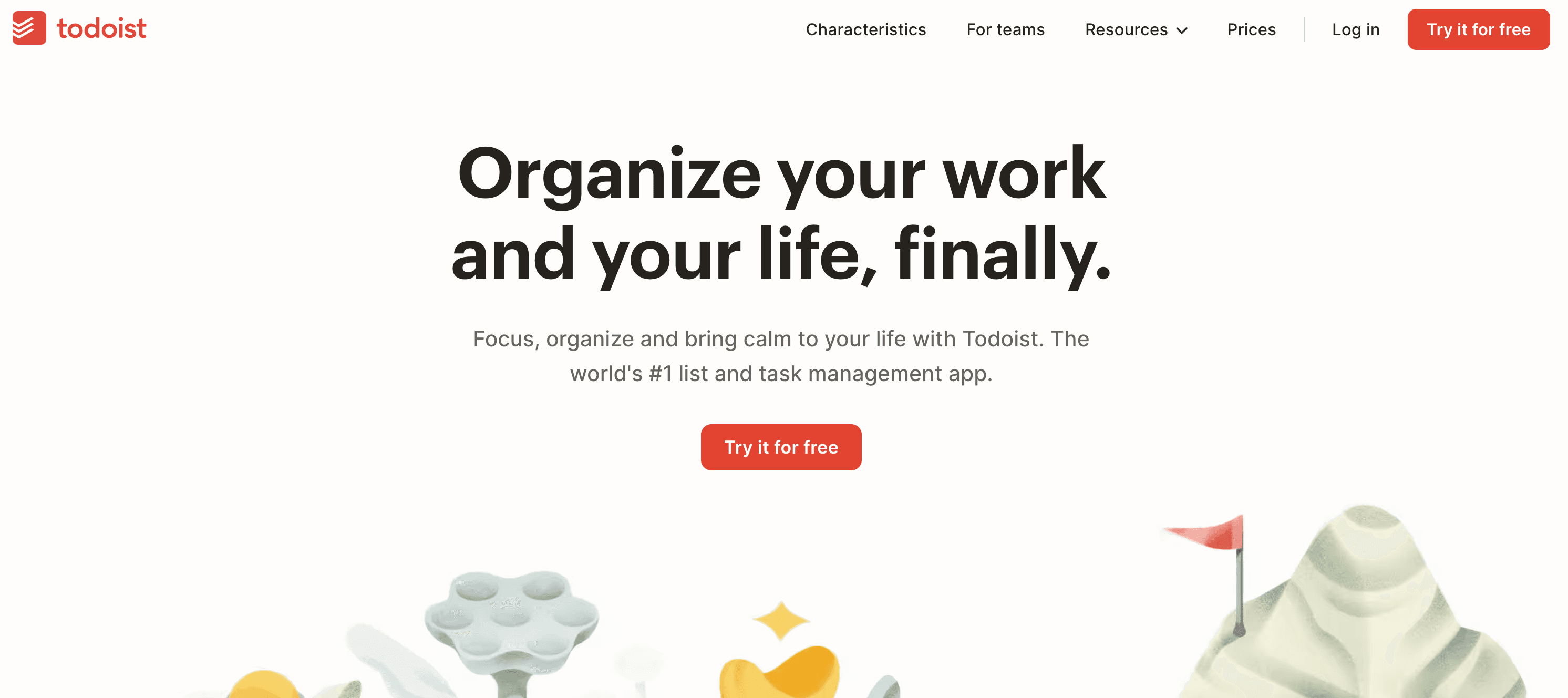 Todoist home page