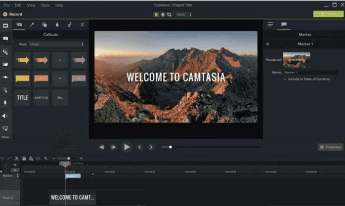 Camtasia recorder