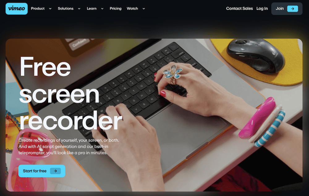 Vimeo screen recorder