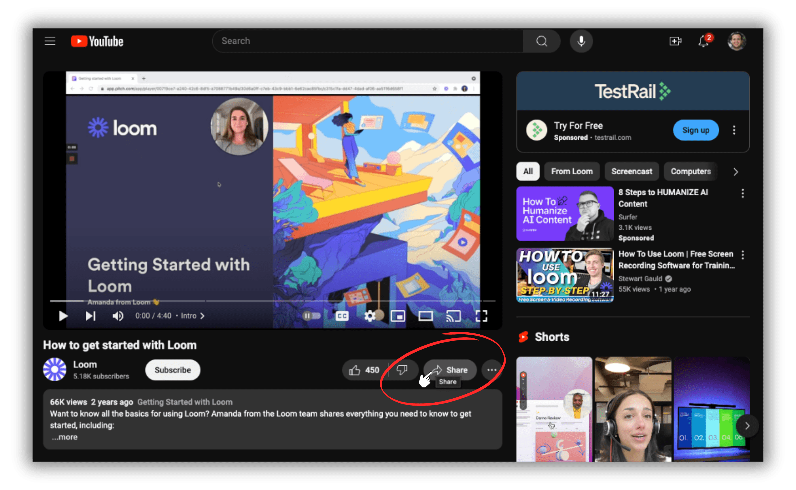 Embed youtube video on google slides 1